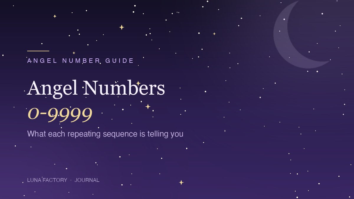 Angel numbers 0 to 9999 and what each sequence means