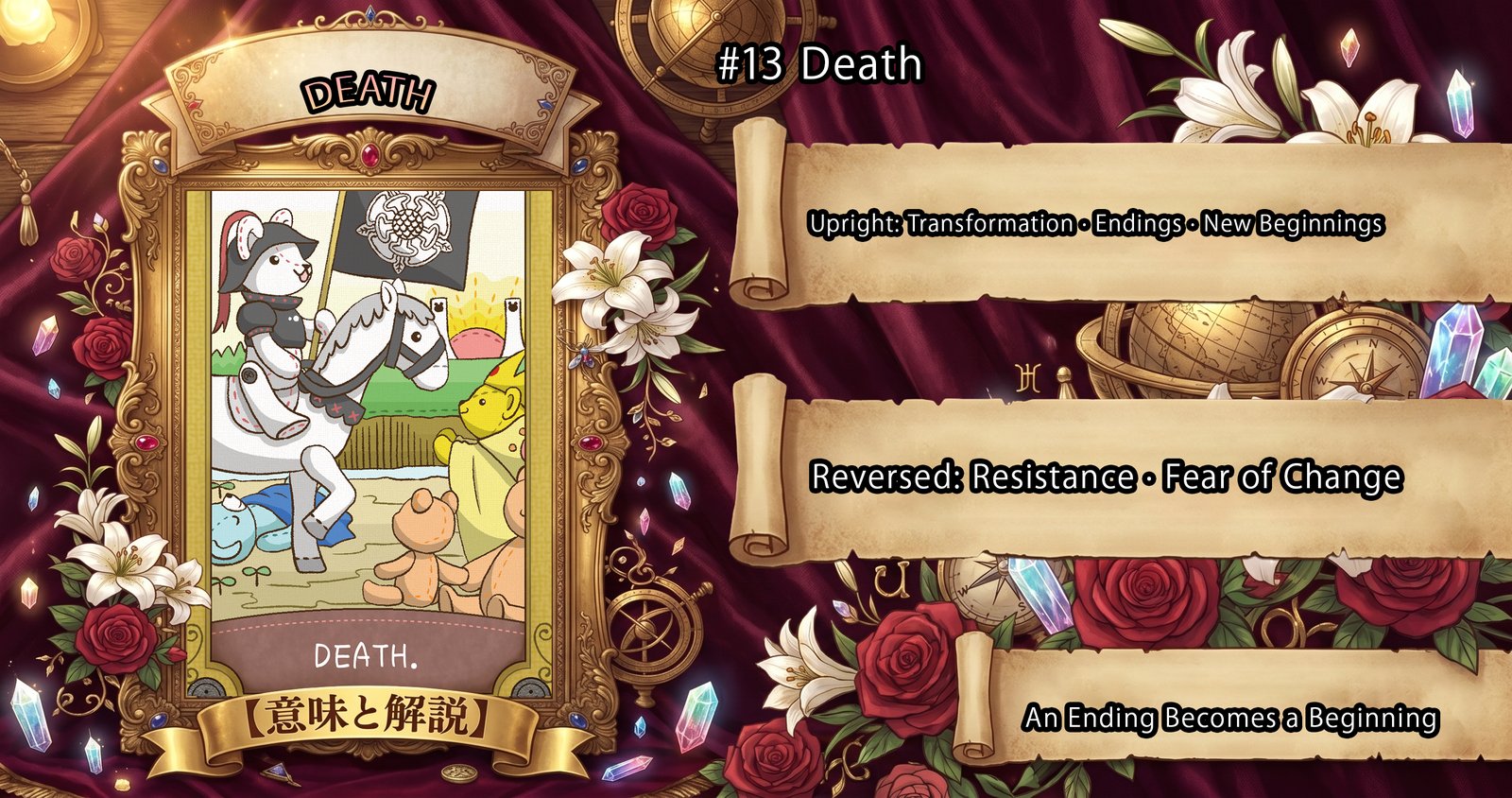 Death: Tarot Card Meaning — Upright, Reversed & Love