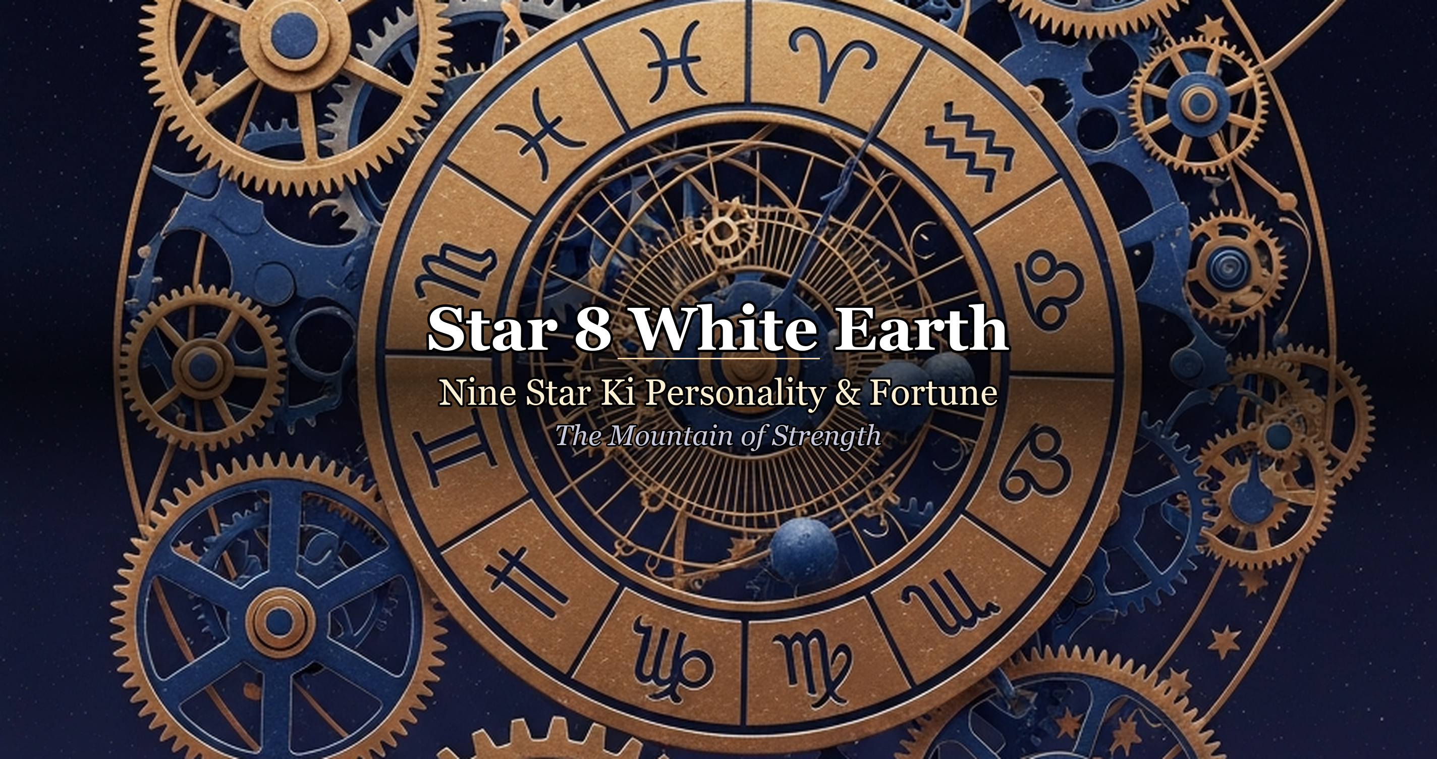 Star 8 White Earth: Nine Star Ki Personality & Fortune — The Mountain of Strength