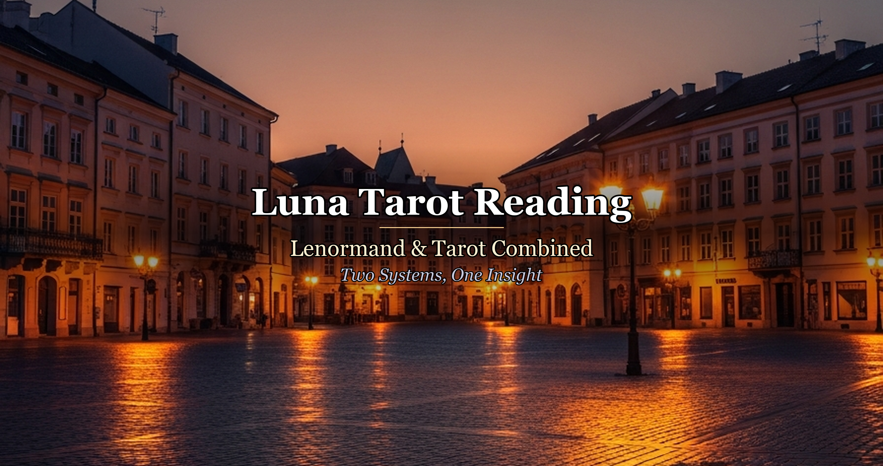 Luna Tarot Reading: Lenormand & Tarot Combined — Two Systems, One Insight