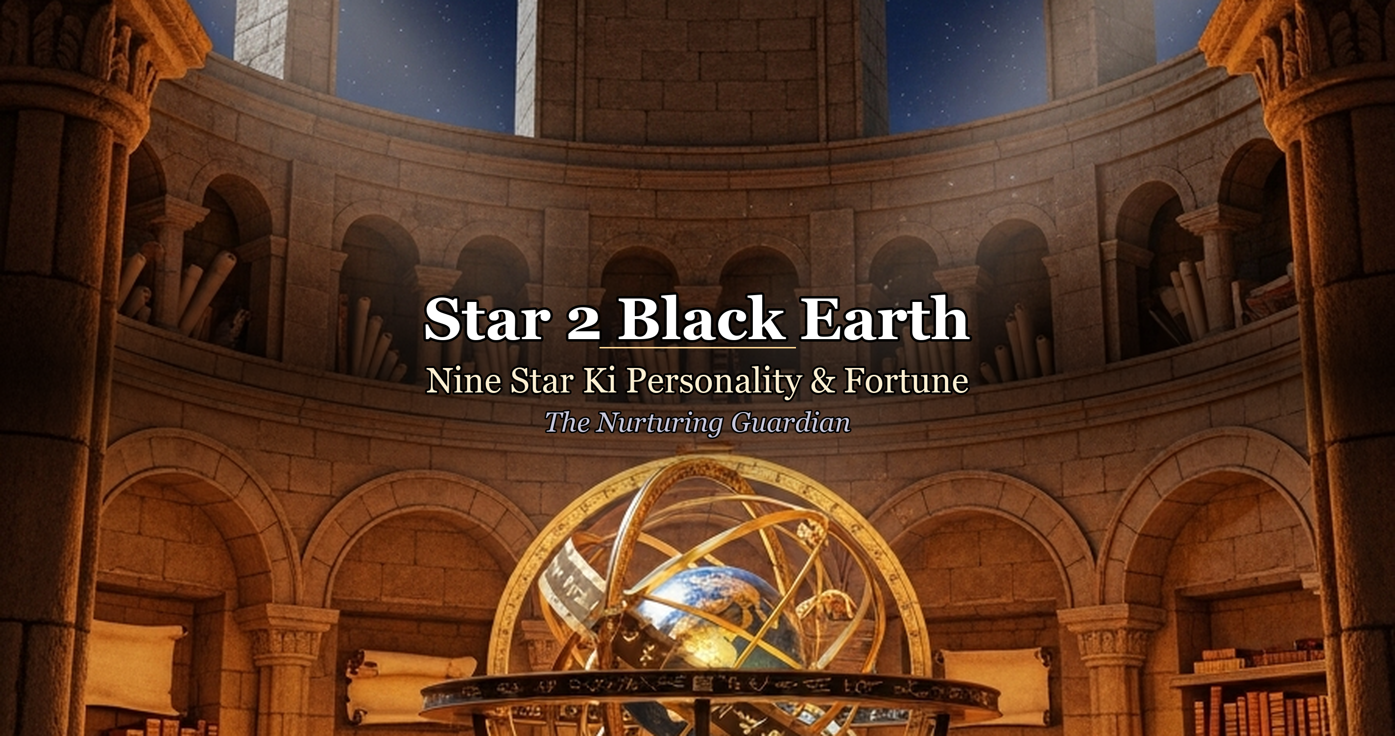 Star 2 Black Earth: Nine Star Ki Personality & Fortune — The Nurturing Guardian