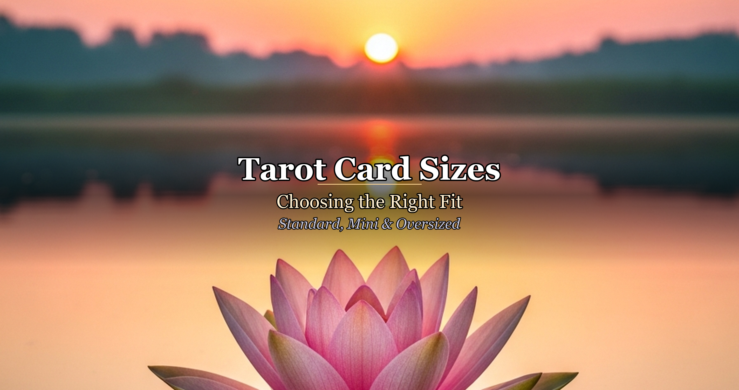 Tarot Card Sizes: Choosing the Right Fit — Standard, Mini & Oversized