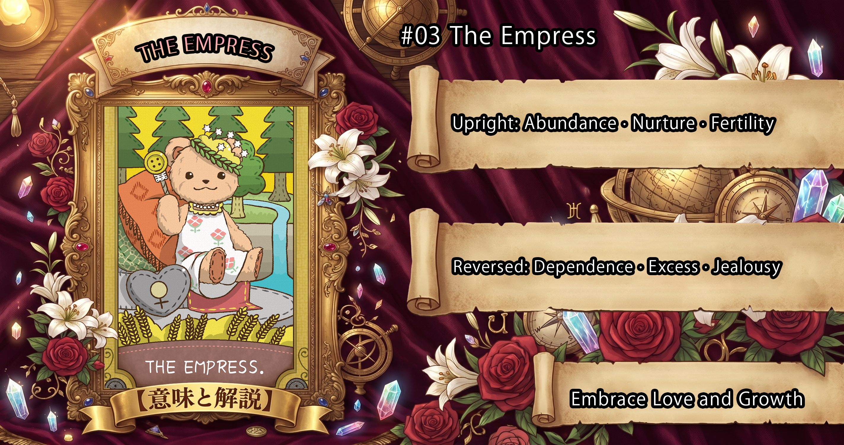 The Empress: Tarot Card Meaning — Upright, Reversed & Love