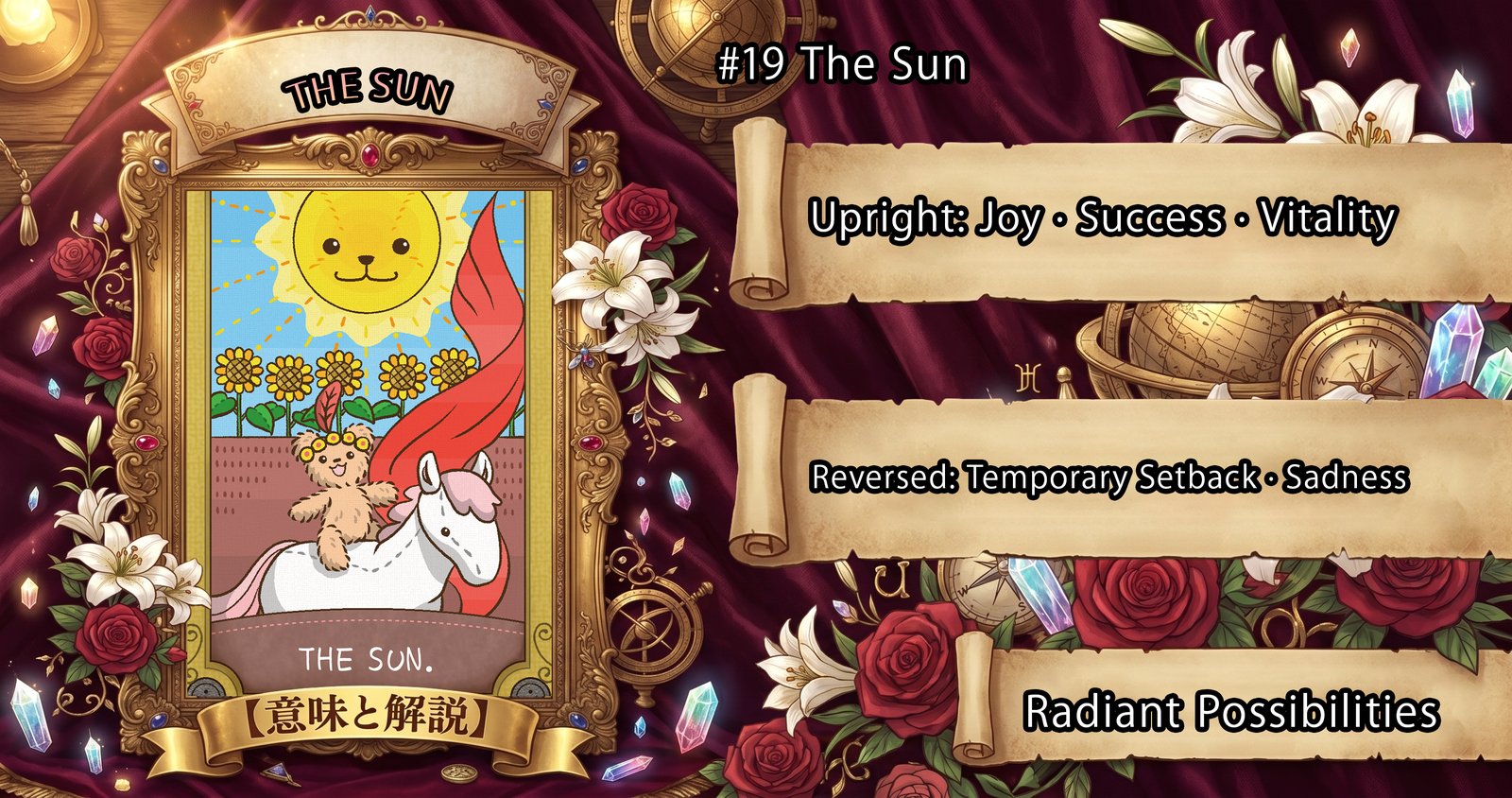 The Sun: Tarot Card Meaning — Upright, Reversed & Love