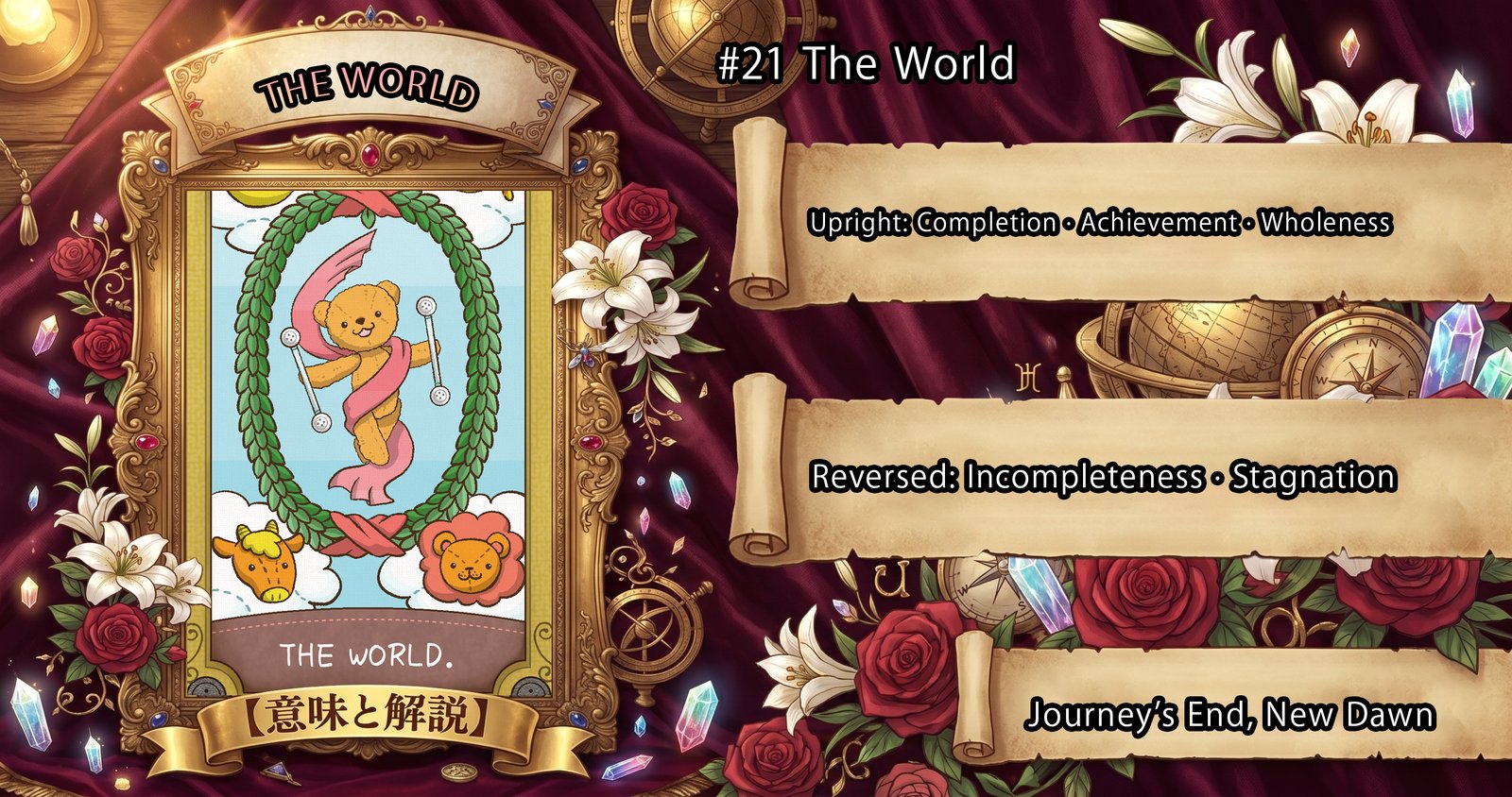 The World: Tarot Card Meaning — Upright, Reversed & Love