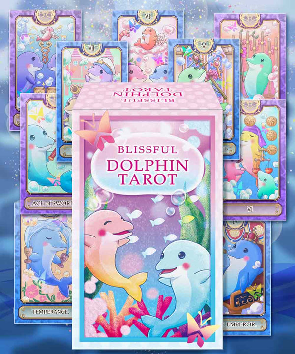BLISSFUL DOLPHIN TAROT 【Cute dolphin tarot】