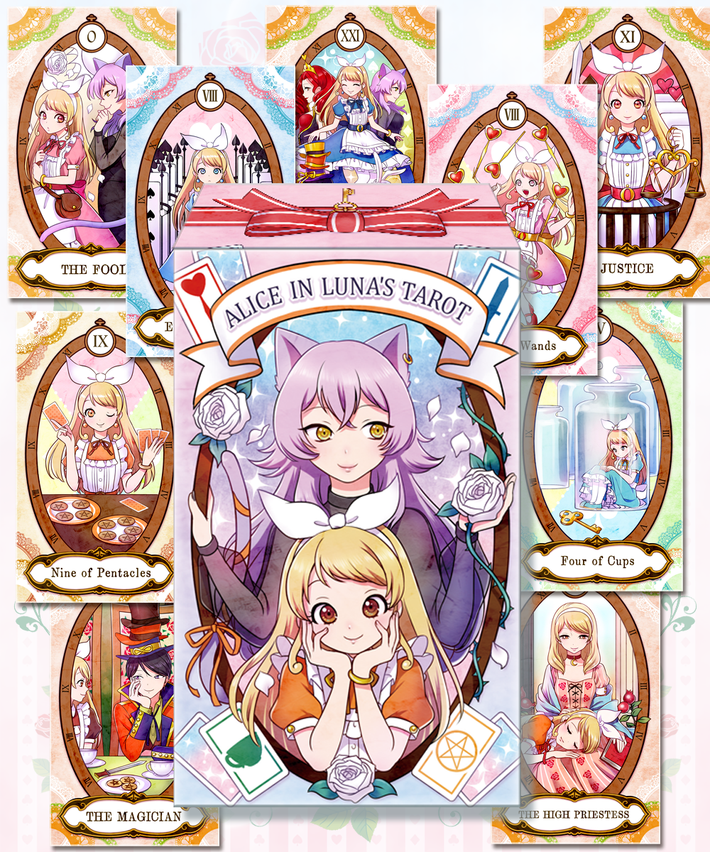 DIVINE CROSS 桜小路 ルナ Luna in Wonderland Alice in Luna's Tarot — 78-Card Wonderland Deck