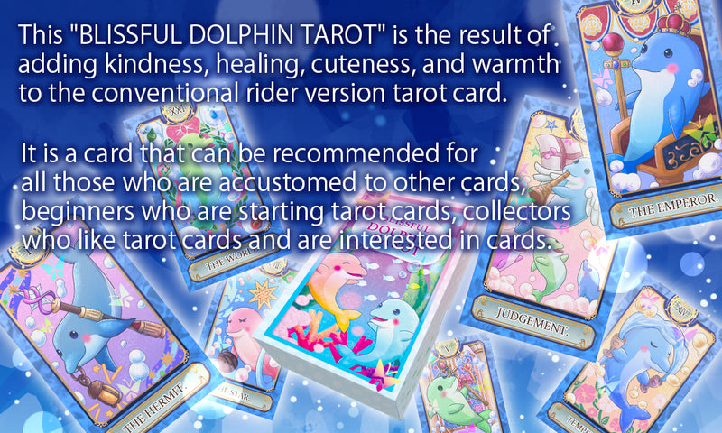 BLISSFUL DOLPHIN TAROT 【Cute dolphin tarot】