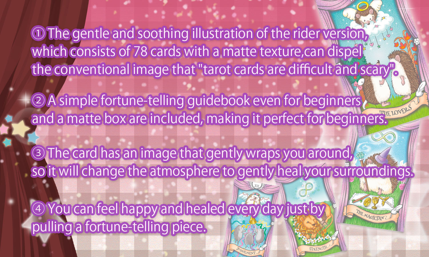 FABLE HEDGEHOG TAROT 【Lovely Tarot card, 78 pieces】