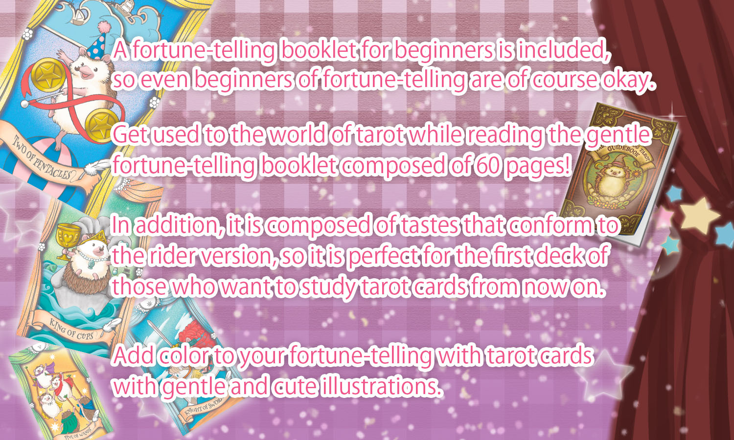 FABLE HEDGEHOG TAROT 【Lovely Tarot card, 78 pieces】