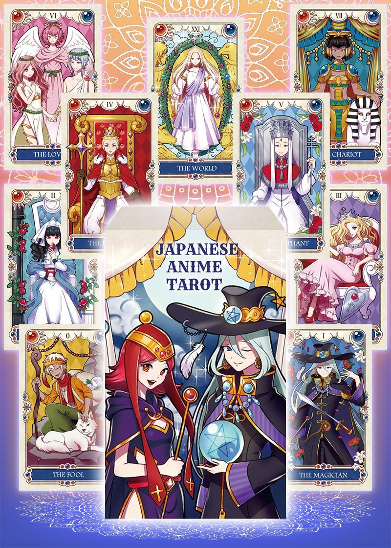 JAPANESE ANIME TAROT 【Animation, Kawaii, 78 pieces】