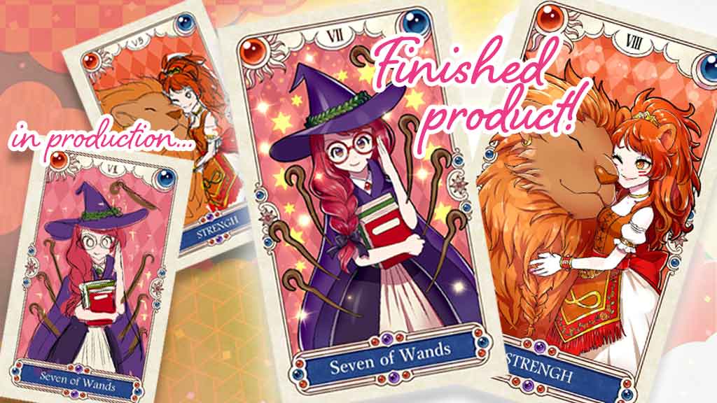 JAPANESE ANIME TAROT 【Animation, Kawaii, 78 pieces】