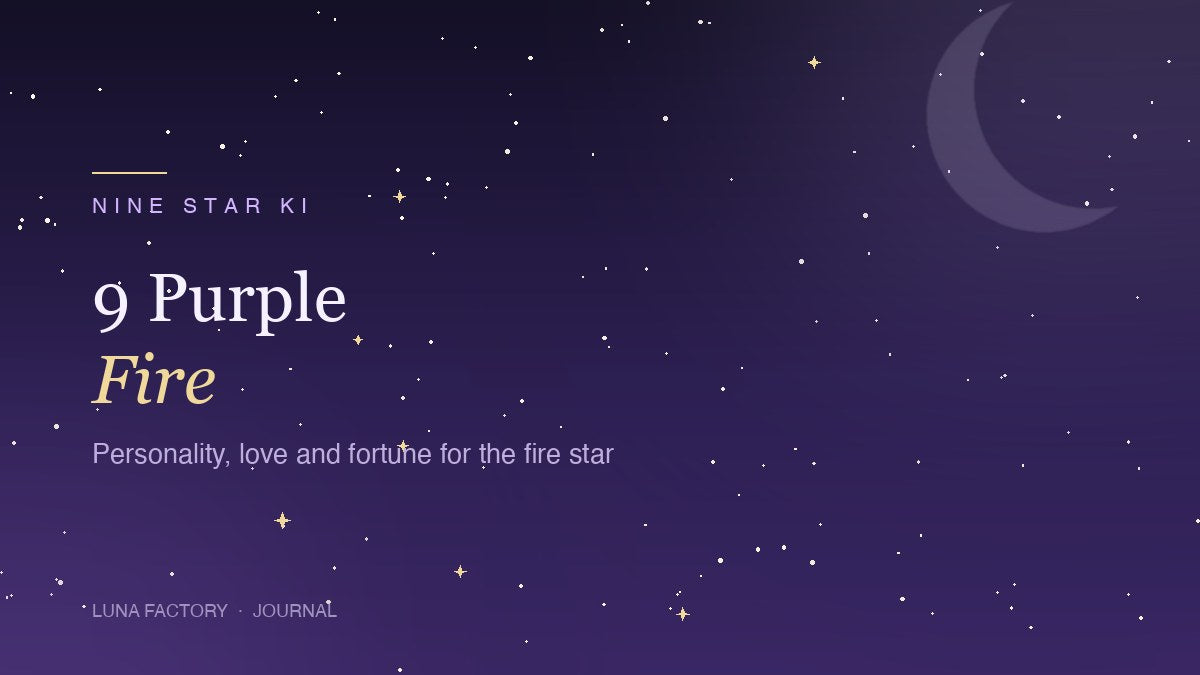 9 Purple Fire — Nine Star Ki personality, love and fortune