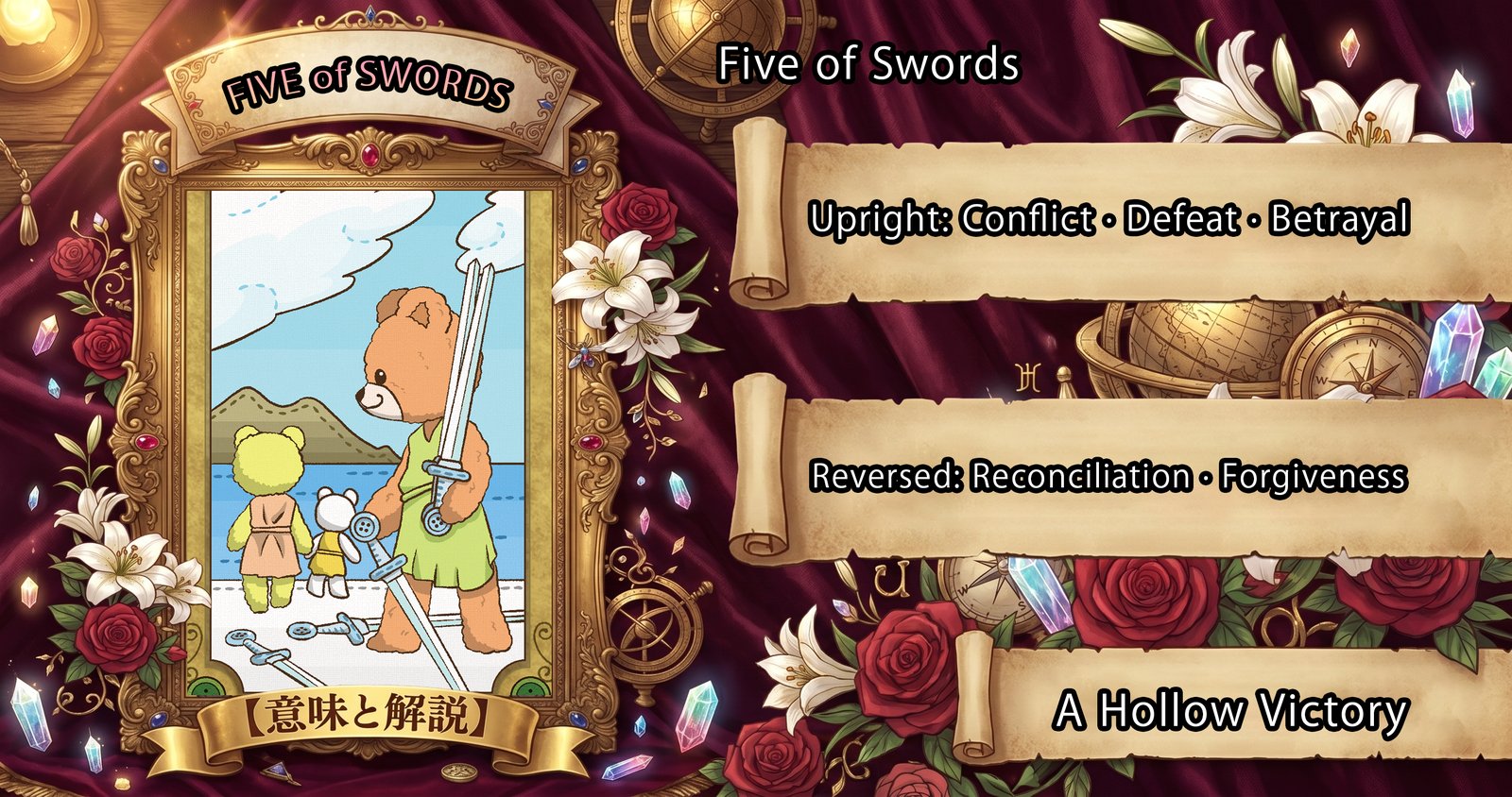 Five of Swords: Tarot Card Meaning — Upright, Reversed & Love
