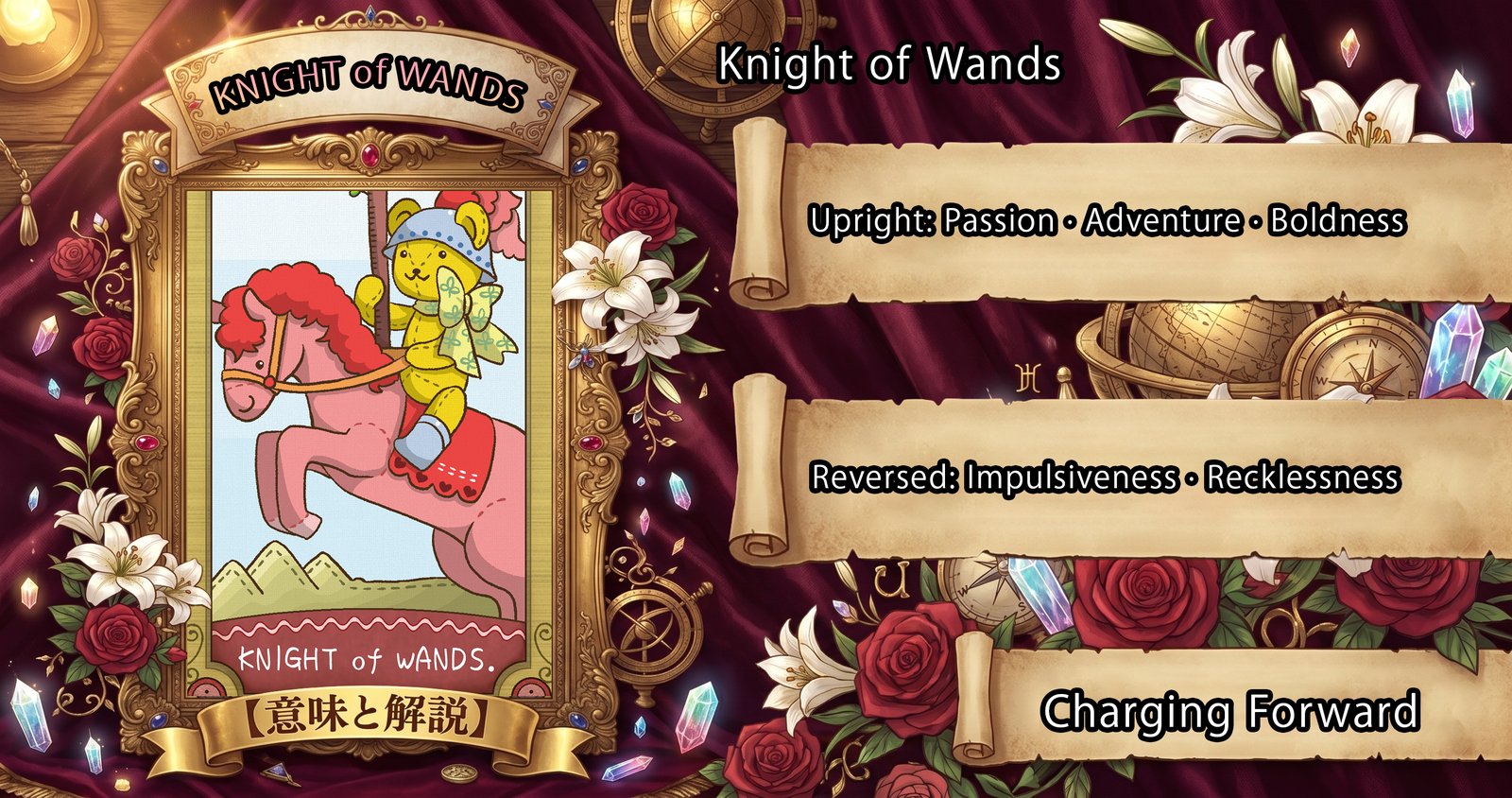 Knight of Wands: Tarot Card Meaning — Upright, Reversed & Love