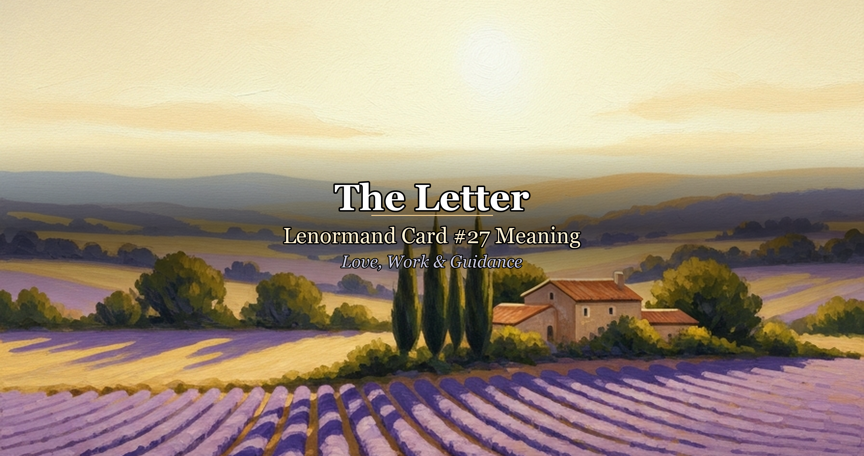 The Letter: Lenormand Card #27 Meaning — Love, Work & Guidance