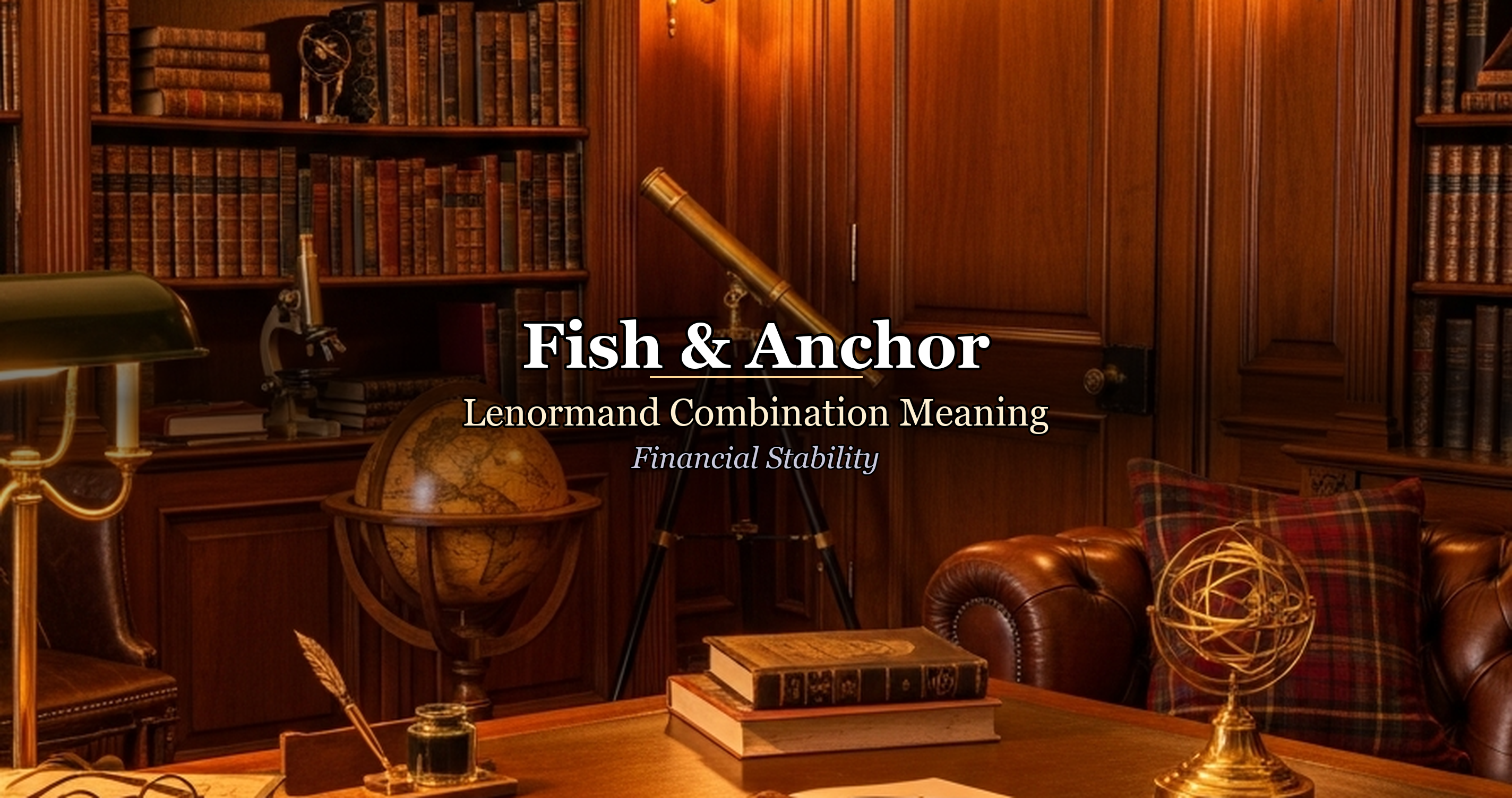 Fish & Anchor: Lenormand Combination Meaning — Financial Stability