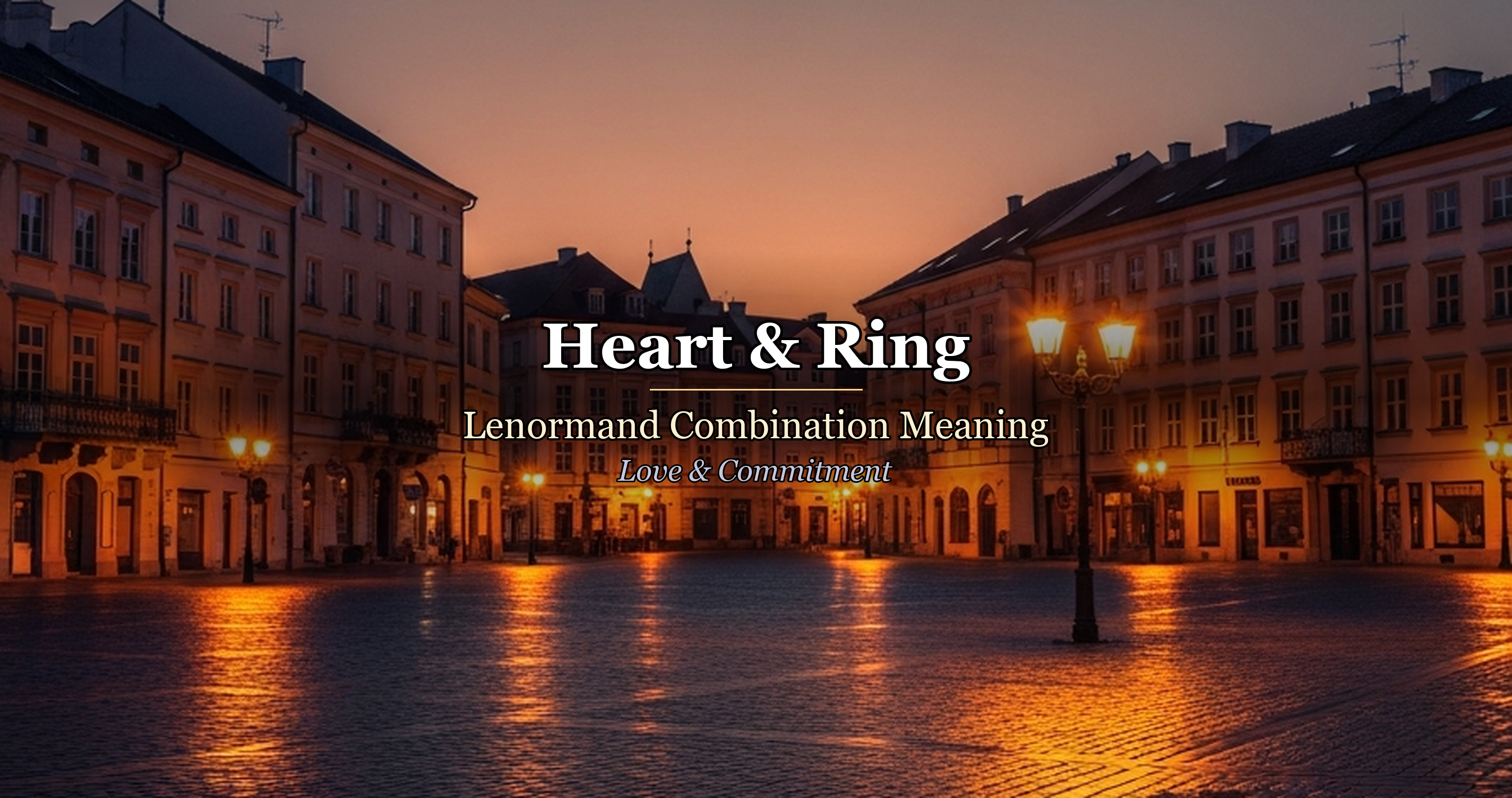 Heart & Ring: Lenormand Combination Meaning — Love & Commitment
