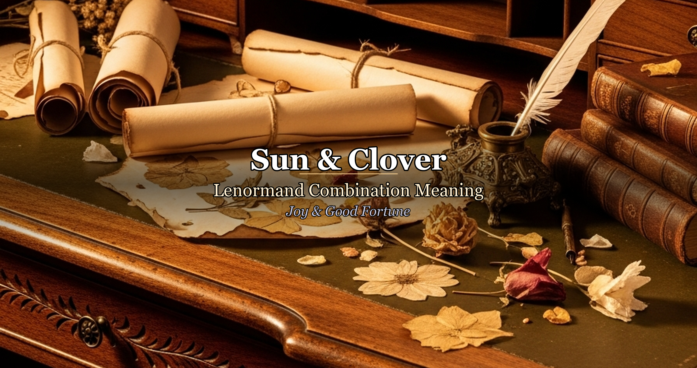 Sun & Clover: Lenormand Combination Meaning — Joy & Good Fortune