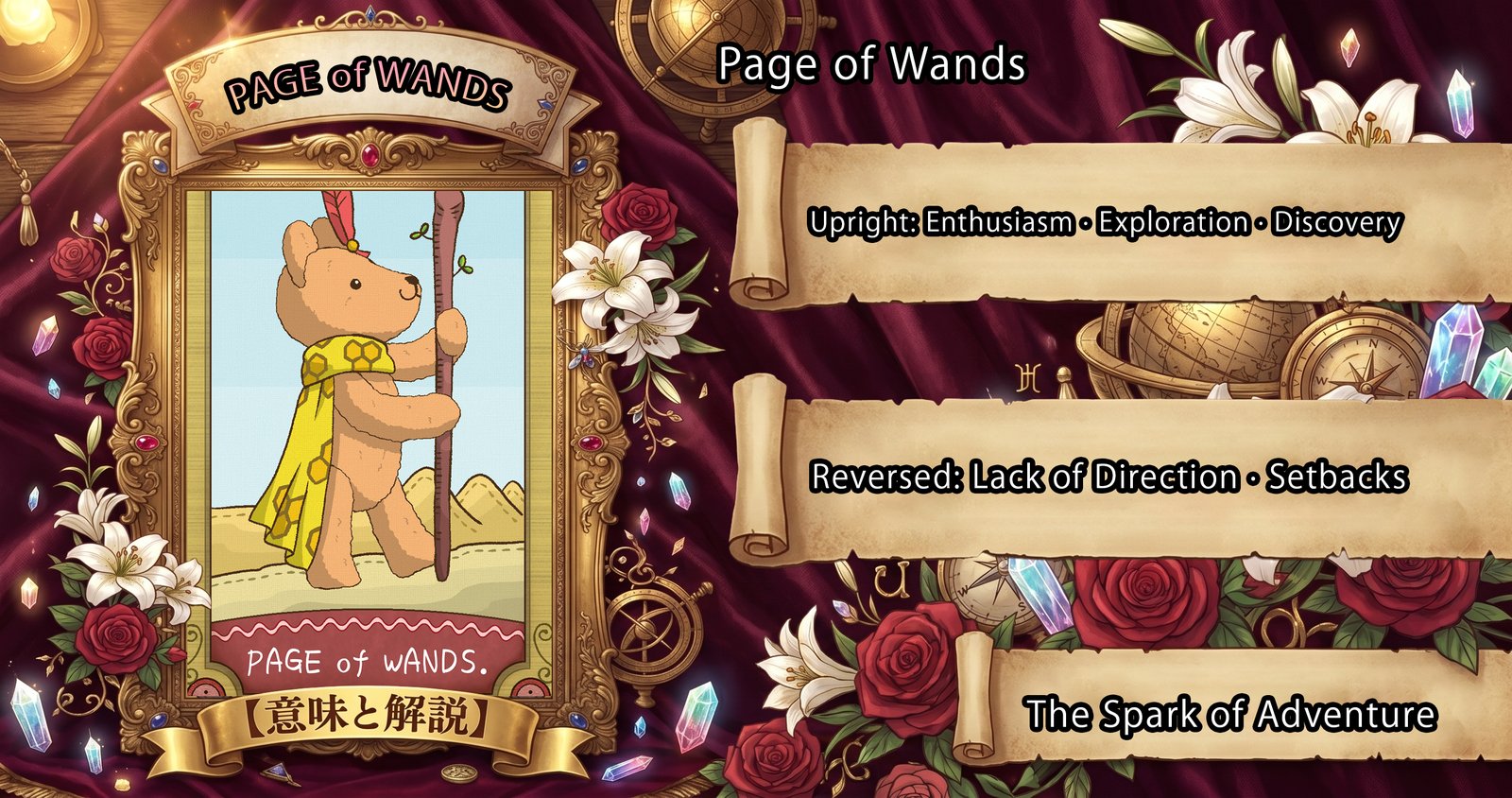 Page of Wands: Tarot Card Meaning — Upright, Reversed & Love