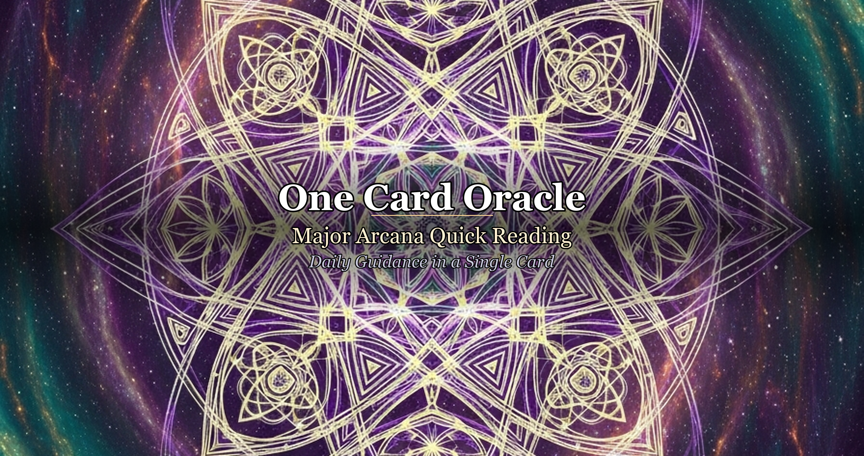 One Card Oracle: Major Arcana Quick Reading — Daily Guidance in a Single Card