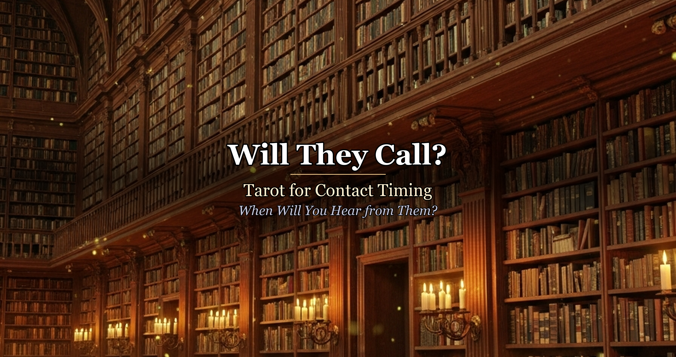 Will They Call?: Tarot for Contact Timing — When Will You Hear from Them?