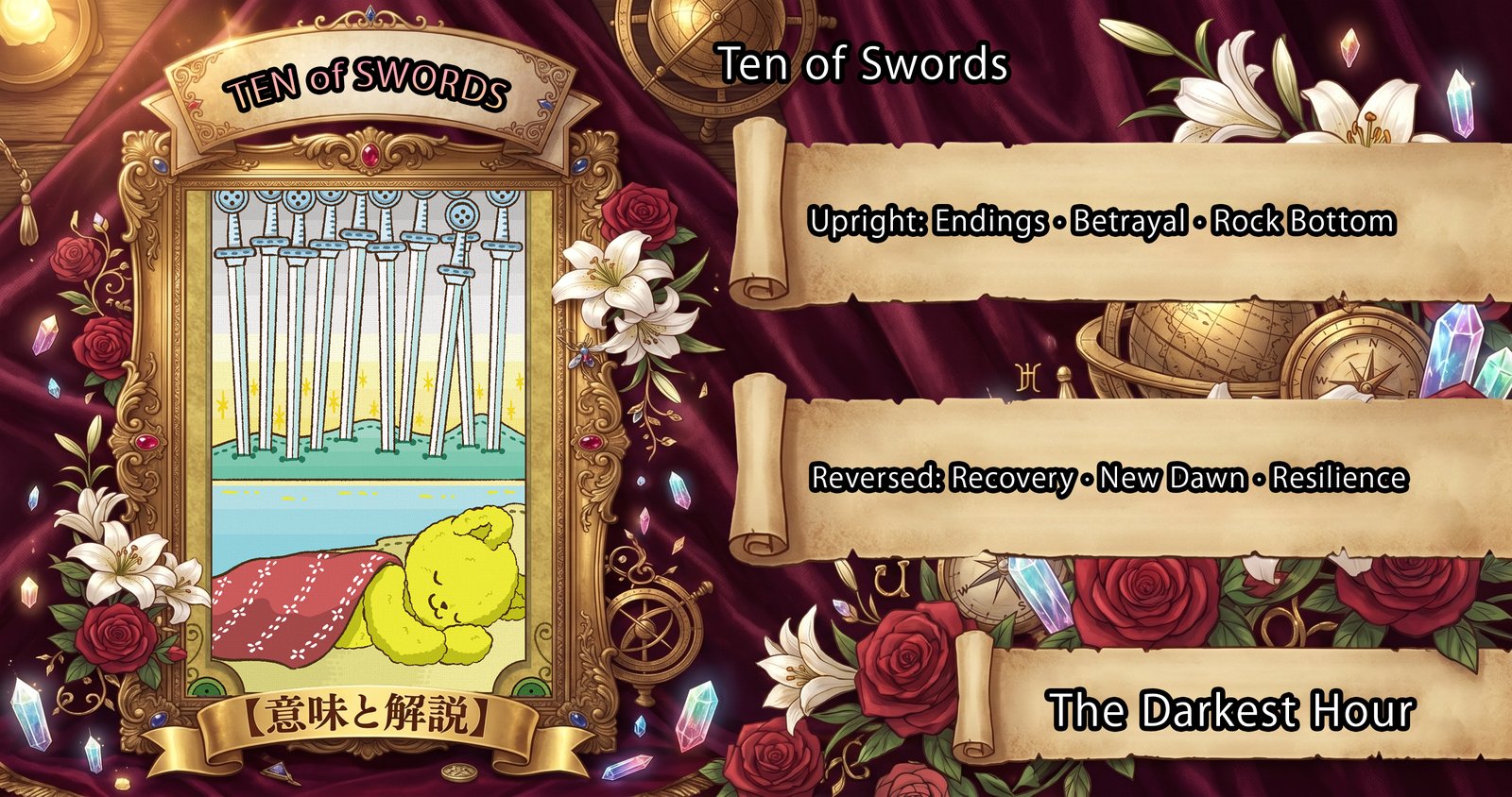 Ten of Swords: Tarot Card Meaning — Upright, Reversed & Love