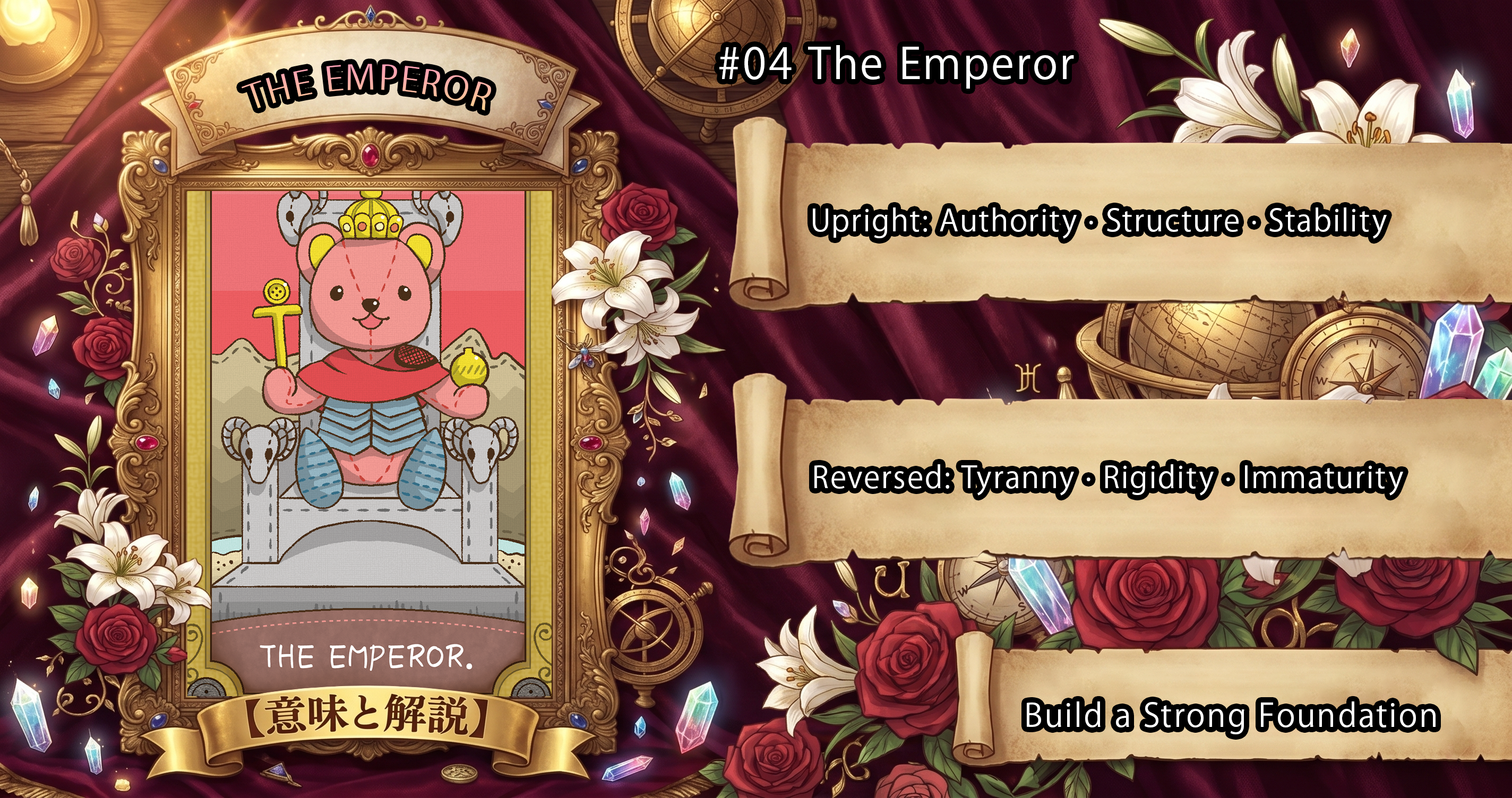 The Emperor: Tarot Card Meaning — Upright, Reversed & Love