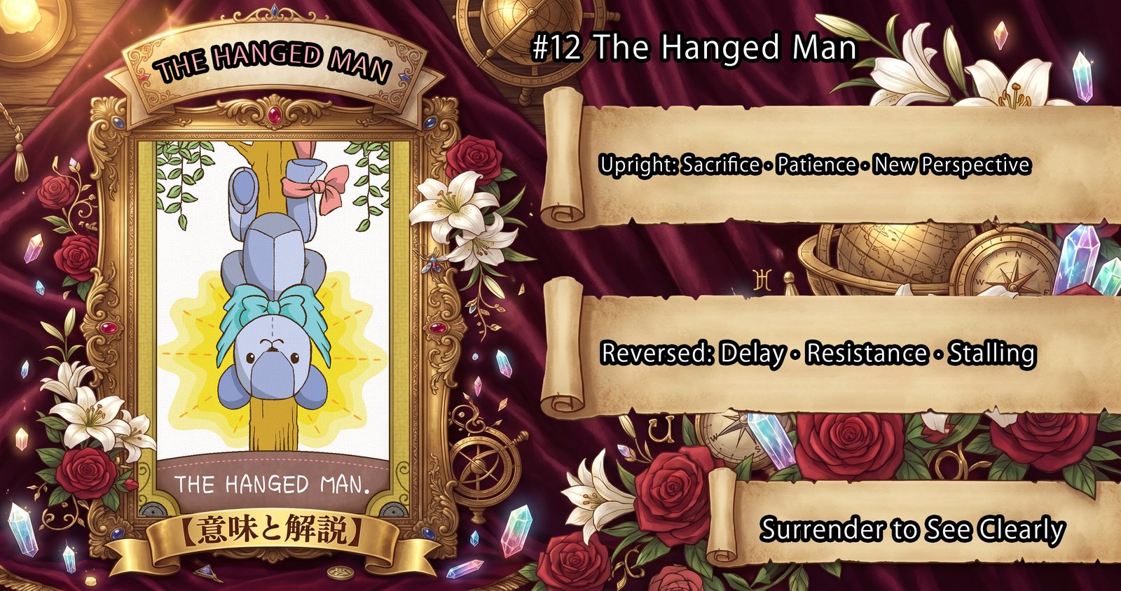 The Hanged Man: Tarot Card Meaning — Upright, Reversed & Love