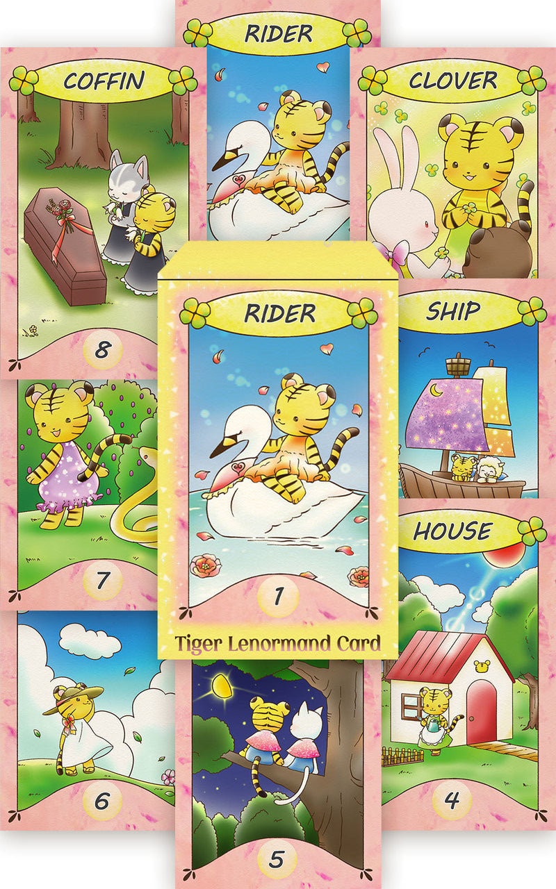 タイガールノルマンカード Tiger Lenormand card
