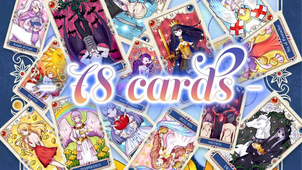 JAPANESE ANIME TAROT 【Animation, Kawaii, 78 pieces】