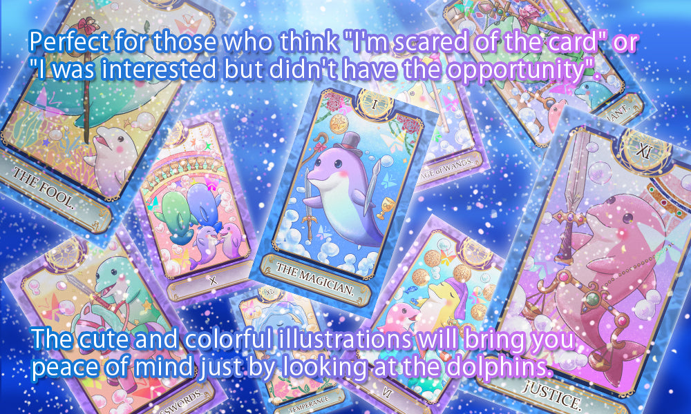 BLISSFUL DOLPHIN TAROT 【Cute dolphin tarot】