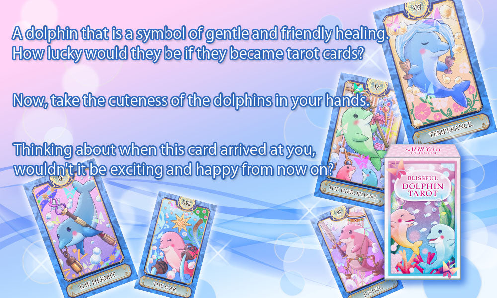 BLISSFUL DOLPHIN TAROT 【Cute dolphin tarot】