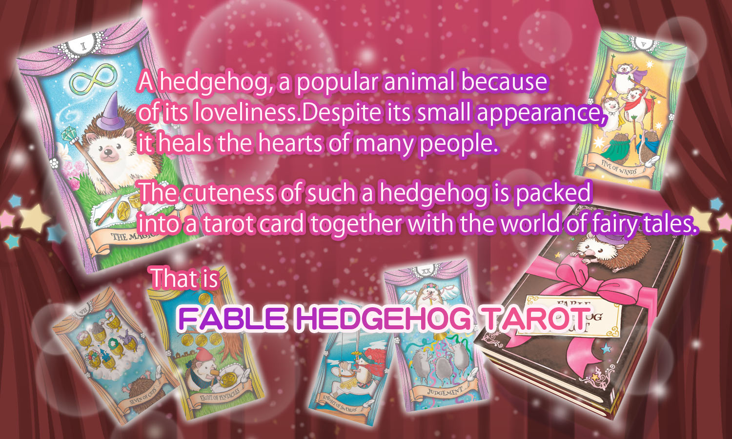 FABLE HEDGEHOG TAROT 【Lovely Tarot card, 78 pieces】