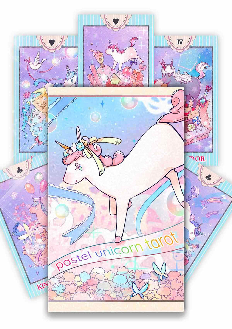 Pastel Unicorn Tarot 【Lovely Tarot card, 78 pieces】