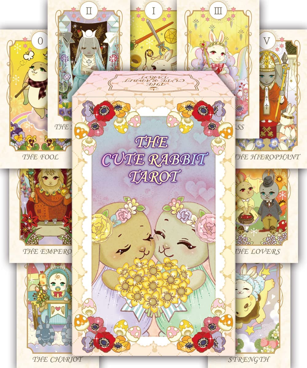 CUTE RABBIT TAROT CARD